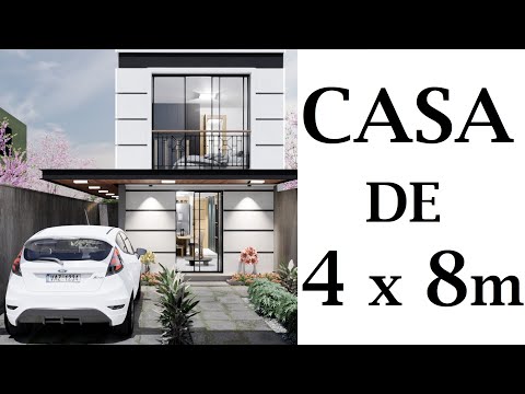 SMALL HOUSE OF 4 x 8 METERS - SMALL TOWNHOUSE