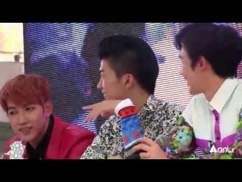 141010 Wooyoung Speak Thai @ 2PM World Tour GO CRAZY in Bangkok (Press conference)