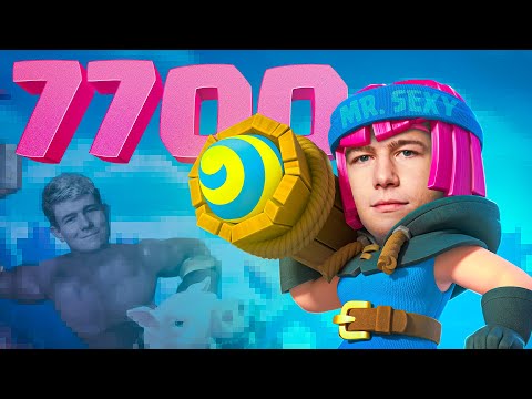 #1 HOTTEST DECK in CLASH ROYALE! 7700 Trophies w/ 2.6 Hog Cycle!