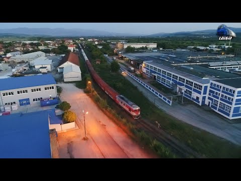 🚁[Drone] Fluieroasa 60-1151-9 Whistle Loko & Marfar CFR MARFĂ Freight Train in Beiuș 27 August 2020