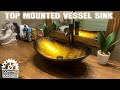 How to Install Vessel Sink | Oval | Tempered Glass #vessel   #bathroominstallation  #builder