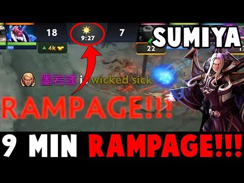 SumiYa Wtf!! 9 min RAMPAGE - Genius gameplay Vs Divine Team Dota 2