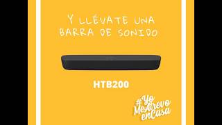 Panasonic Concurso #YoMeAtrevoEnCasa con HTB200 anuncio