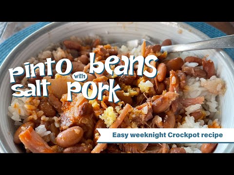 Pinto Bean with Salt Pork Crockpot Recipe