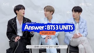 [2020 FESTA] BTS (방탄소년단) Answer : BTS 3 UNITS &#39;Jamais Vu&#39; Song by Jin &amp; j-hope &amp; Jung Kook