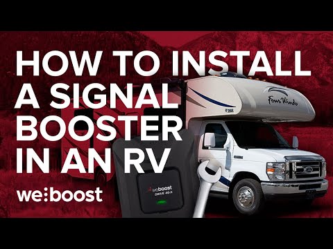 How To Install A Cell Phone Signal Booster In An RV |  Drive 4G X RV | weBoost