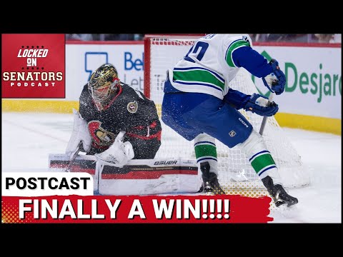 POST CAST: TWO QUICK GOALS GIVE OTTAWA SENATORS ENOUGH TO BEAT VANCOUVER CANUCKS, SNAP LOSING STREAK