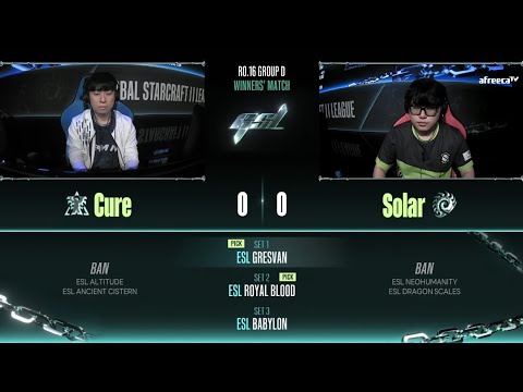 [2023 GSL S2] Ro.16 Group D Match3 Cure vs Solar