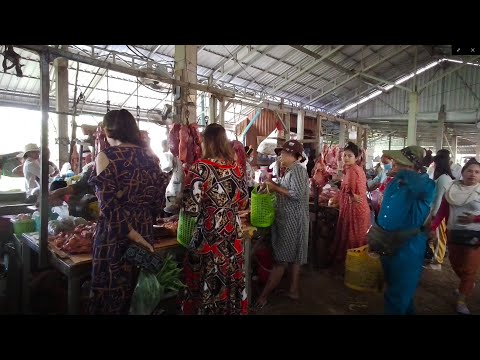 Asian Street Food - Cambodian Market Village Food At Praek Eng - Snack,Breakfast,And Fresh Food
