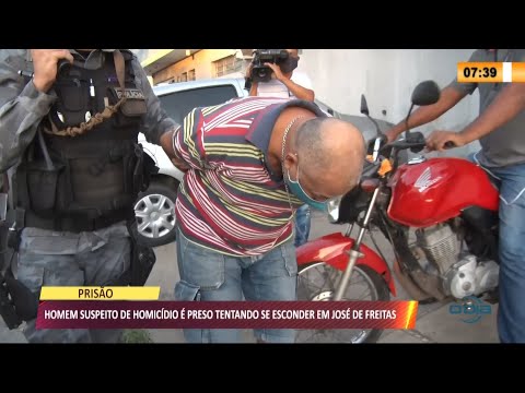 Homem suspeito de homicídio é preso ao se esconder em José de Freitas 16 07 2021