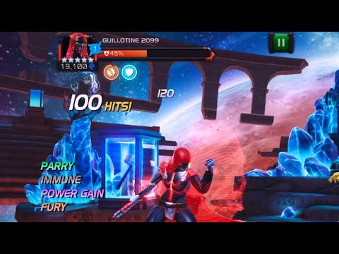 Guillotine 2099 PERFECT for Act 6.3.5 Caustic Temper Node! Marvel Contest of Champions