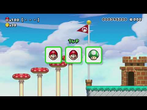 SCRAWLED STRATAGEM ~ Normal 100 Mario Challenge - Super Mario Maker - Wii U - No Commentary 1bw