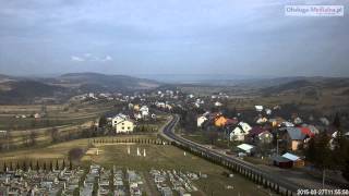 preview picture of video 'Czaszyn TimeLapse - widok na miejscowosc. Bieszczady timelapse -  27.03.2015.'