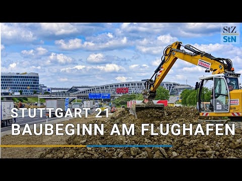 Stuttgart 21 - Bahn baut Tunnel zum Flughafen