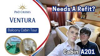 P&O Ventura: What a Standard Balcony Cabin REALLY Looks Like