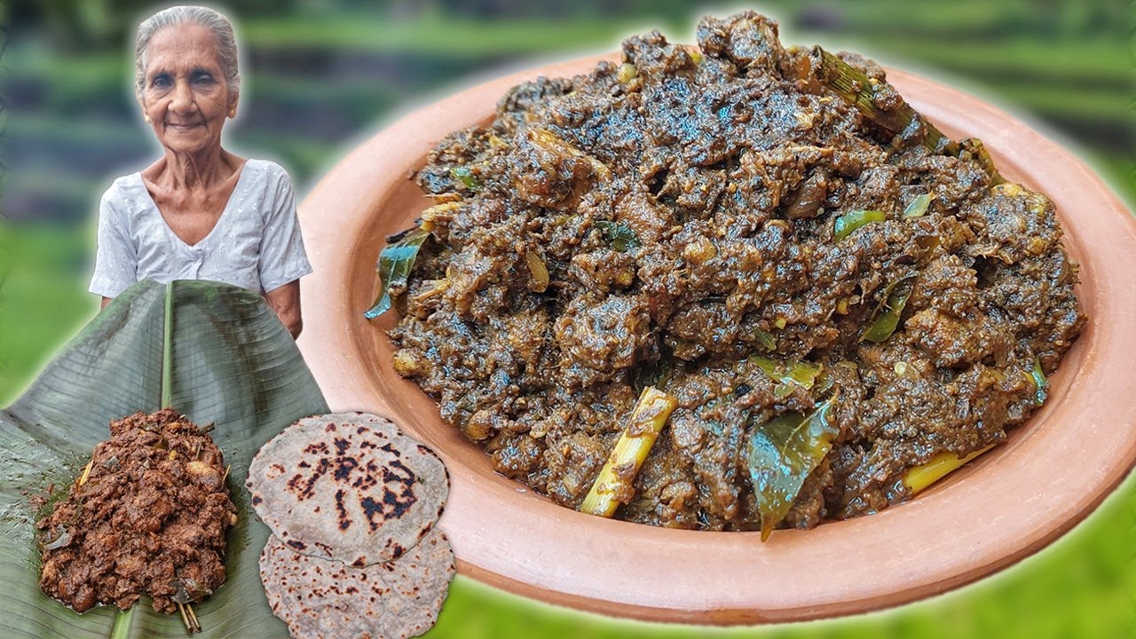 Black Pork Curry with Coconut Roti