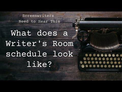 what does a writers room schedule look like