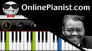 Fats Domino - The Fat Man (Blues)- Piano Tutorial