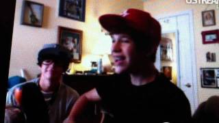 Austin Mahone singing So Sick with Alex C! Ustream 6/17/11