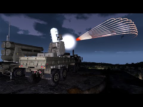 Russian SU-25 Fighters Shot Down by C-RAM & SAM Missile - Milsim Arma 3