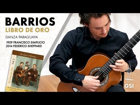 Barrios' "Danza Paraguaya" arranged for 2 guitars by Barrios Mangore, from "El Libro de Oro", Vol. 2
