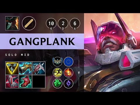 Gangplank Mid vs Akali - EUW Challenger Patch 25.S1.3