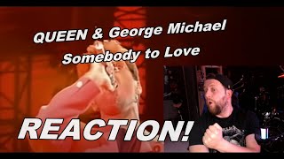 Queen &amp; George Michael - Somebody To Love (Freddie Mercury Tribute Concert)#reaction #freddiemercury