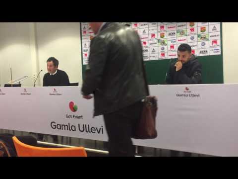 Presskonferens efter GAIS-Dalkurd 8/4-2017