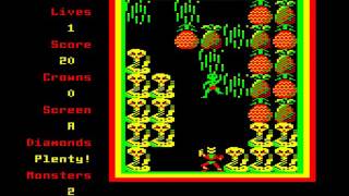 ACORN ELECTRON - AROUND THE WORLD IN 40 SCREENS - SUPERIOR/ACORNSOFT - 1988