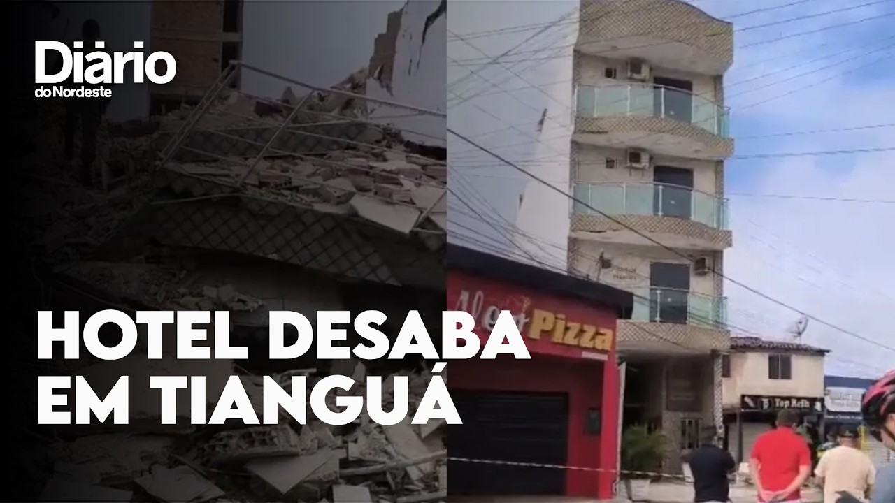 Imagem da notícia Hotel desaba em Tianguá e deixa ao menos uma pessoa morta