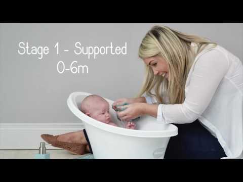 Bañera ergonómica gris Shnuggle