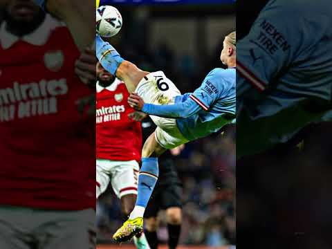 Erling Haaland’s Bicycle Attempt Against Arsenal