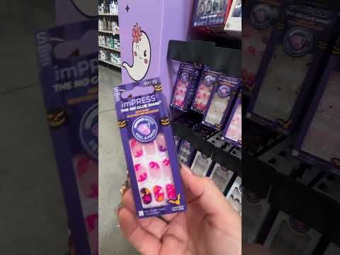 Cute and spooky Halloween nails at Walmart! Some glow in the dark too!