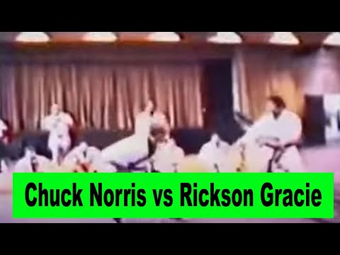 Chuck Norris vs Rickson Gracie