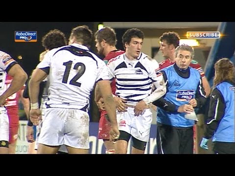 Huge Hit on Sarto - Zebre v Scarlets 22nd March 2013