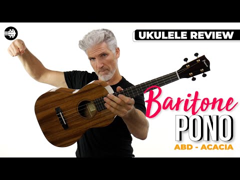 Pono ABD Deluxe Solid Acacia Baritone Ukulele image 7