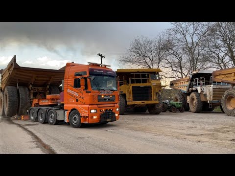 Transporting The Caterpillar 777C Dumper Fleet In New Work Site - Sotiriadis/Labrianidis Mining