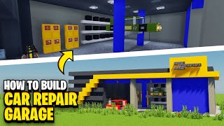 How To Build A CAR REPAIR GARAGE In Minecraft!