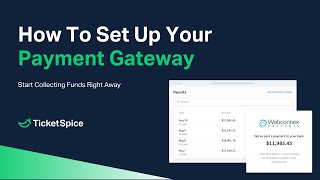 How to Set Up Your Payment Gateway on TicketSpice Event Ticketing Pages