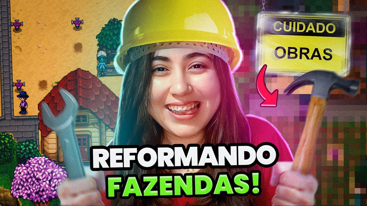 REFORMEI A DECORAÇÃO DA FAZENDA DE UM INSCRITO STARDEW VALLEY