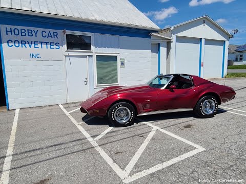 1977 Dark Red Corvette Hot Rod For Sale Video