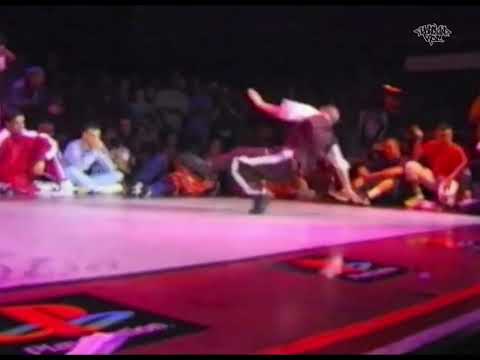 EVO aka Demon Smurf (Always Rockin' Tuff/UK) in 1997 UK BBOY CHAMPIONSHIP. // KoreanRoc.