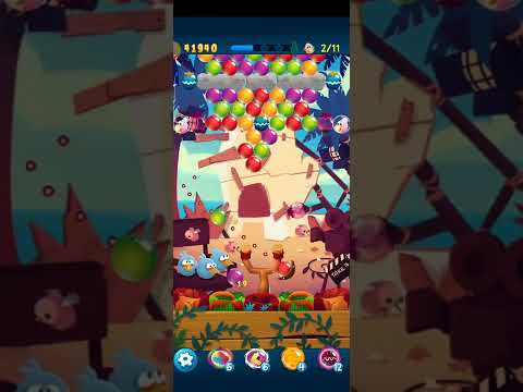 Angry Birds Pop Bubble Shooter-Level 645 3 STARS NO BOOSTERS #angrybirdspopbubbleshooter