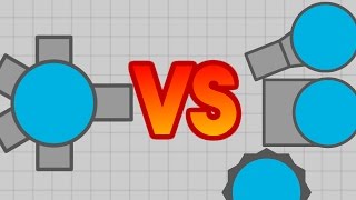 Diep.io - Fighter Vs. Teams Maze Mode Destruction!