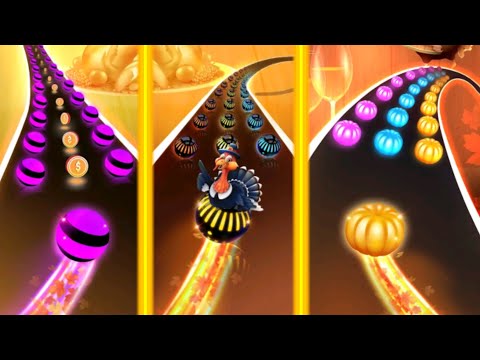 Dancing road color ball run! - ball run 2048 gameplay All Max Level part 1 #dancingball