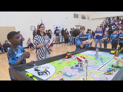 Students learn about coding and engineering through Lego competition