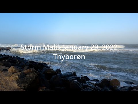 Storm Malik 29 January, 2022 - Thyborøn