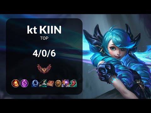 kt Kiin Gwen vs Renekton TOP - KR GRANDMASTER Patch 13.18