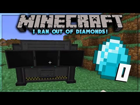 I RAN OUT OF DIAMONDS!  Surviving with Mekanism Minecraft 1.15
