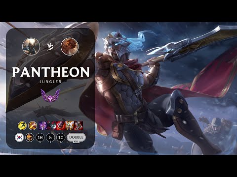 Pantheon Jungle vs Taliyah - KR Master Patch 13.21